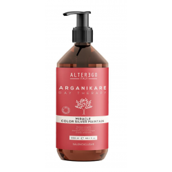 Alter Ego Arganikare Miracle Color Silver Maintain Shampoo | Szampon przeciw żółtym tonom 300ml [5387]