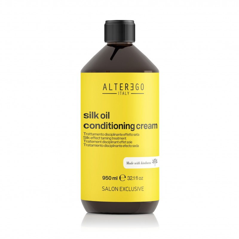 Alter Ego Silk Oil Wygładzająca odżywka w kremie nadająca efekt jedwabistych włosów 950 ml