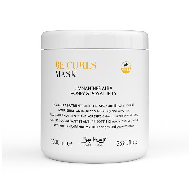 Be Curls Maska do włosów kręconych 1000 ml | Elasticizing Anti-frizz Mask