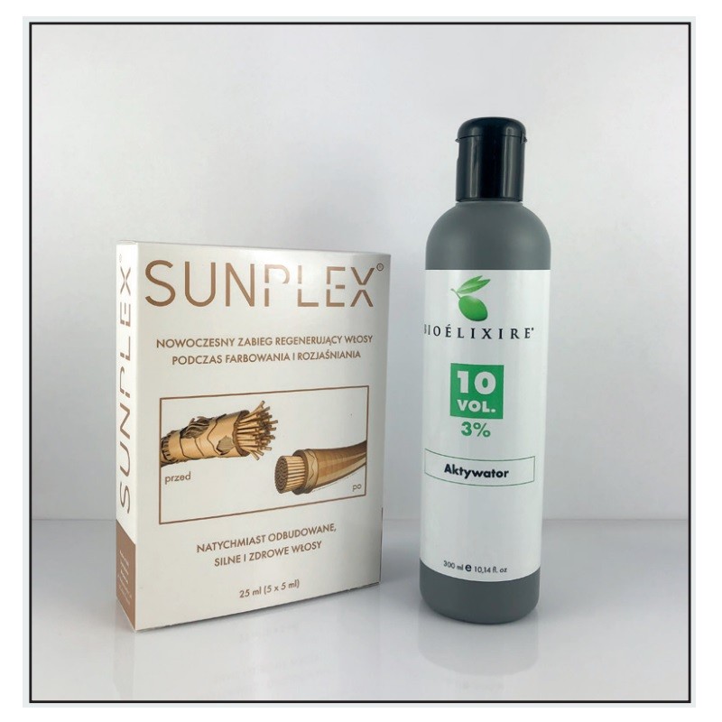 Zestaw Sunplex 5x5ml + Bioelixire Aktywator 10 vol 300 ml