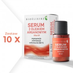 Zestaw 10 x 20 ml Bioelixire Serum z olejkiem arganowym z filtrem UV