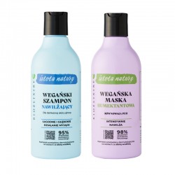 Zestaw Bioelixire Istota Natury Wegański szampon nawilżający + Maska humektantowa 400 ml