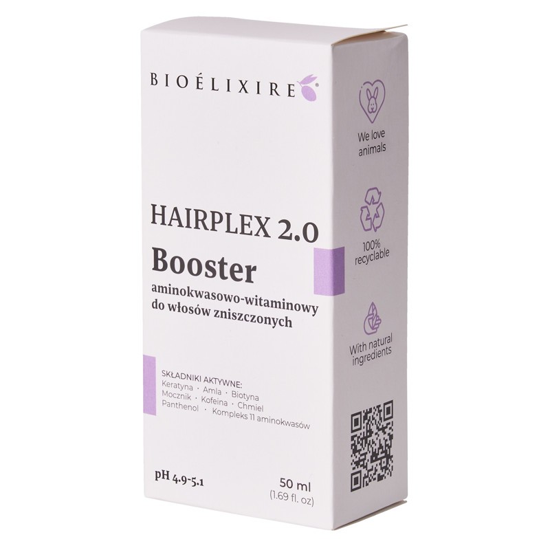 Bioelixire Hairplex 2.0 Booster aminokwasowo-witaminowy do włosów zniszczonych 50 ml