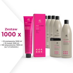 Zestaw 1000 farb RR Line + 100 aktywatorów, 10 szamponów, 10 masek RR