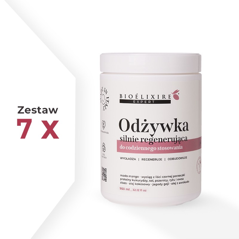 Zestaw 7 x Bioelixire EXPERT Odżywka silnie regenerująca 1000 ml