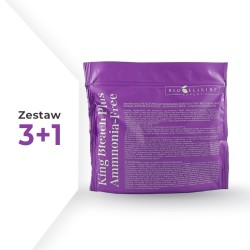 Zestaw 3+1 Bioelixire Expert King Bleach Plus Fioletowy proszek rozjaśniający 500 g