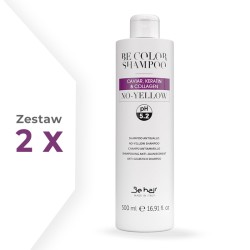 Zestaw 2x Be Color Szampon przeciw żółtym tonom NO-YELLOW 500 ml