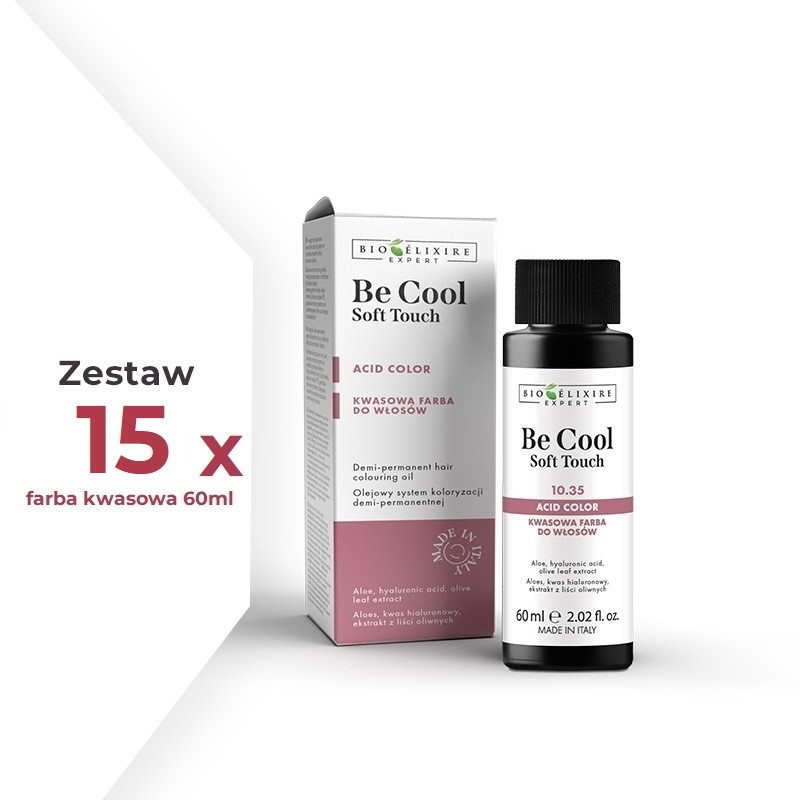 Zestaw 15 farb Bioelixire Expert SOFT TOUCH Be Cool