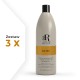 Zestaw 3x RR Real Keratin Szampon odbudowujący do włosów zniszczonych 1000 ml