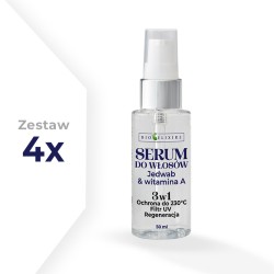 Zestaw 4 x Bioelixire Serum Jedwab & Witamina A 50 ml | Filtr UV, Koenzym Q10
