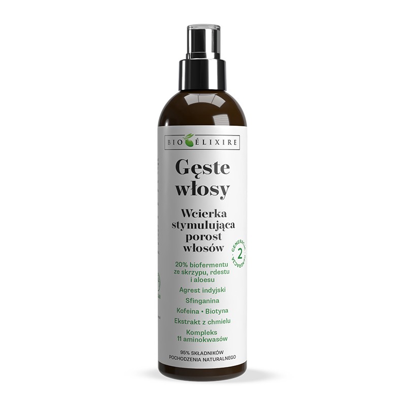 Bioelixire Gęste Włosy Wcierka stymulująca porost włosów (2. Generacja) 200 ml