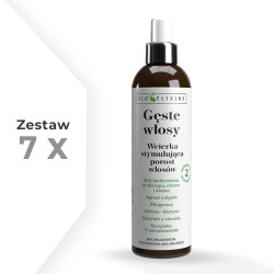 Zestaw 7x Bioelixire Gęste Włosy Wcierka stymulująca porost włosów (2. Generacja) 200 ml
