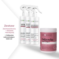 Zestaw Bioelixire Expert Booster, Mgiełka, Spray + Odżywka zakwaszająca