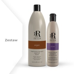 Zestaw RR Real Argan Szampon 1000 ml + Szampon Silver 350 ml