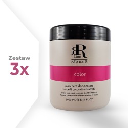 Zestaw 3x RR Real Color Maska do włosów farbowanych z Goji 1000 ml
